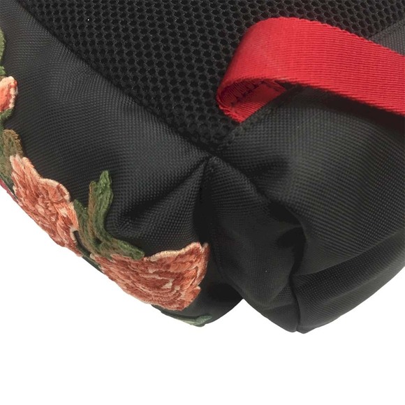 Gucci Tiger Backpack Travel Bag Push Lock Techno Canvas Black - Picture 9 of 9